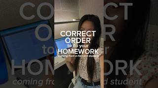 why the order you do homework ACTUALLY matters REVEALING THE CORRECT ORDER [upl. by Galvan]