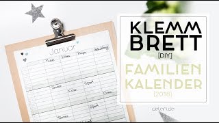 5 Klemmbrett DIY Ideen für Familienkalender  selber bauen  delari [upl. by Cirdor530]