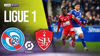 Strasbourg vs Brest  LIGUE 1 HIGHLIGHTS  022424  beIN SPORTS USA [upl. by Otrebireh]