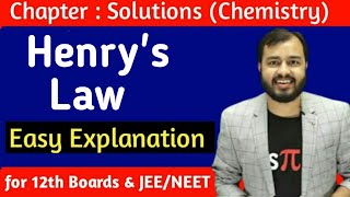 Henrys Law  Class 12  Chemistry  Alakh Pandey Sir  AlakhSirHighlights [upl. by Veradis976]