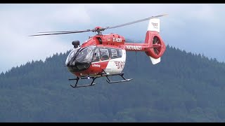 H145  DRF Luftrettung  Christoph 54  Landung  Freiburg Flugplatz [upl. by Byers]