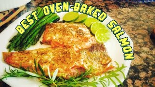 Wild Sockeye Salmon How to Bake oven salmonBake asparagus Dinner ideas [upl. by Arraek]