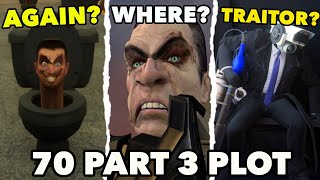 SKIBIDI TOILET 70 PART 3 PLOT  Episode 70 Part 3 SKIBIDI TOILET ALL Easter Egg Analysis Theory [upl. by Finny]