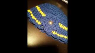 Crochet Tutorial  How To Make A Scalloped Edge [upl. by Susej426]