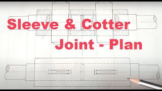 Sleeve and Cotter Joint Plan in Tamil [upl. by Anayk]