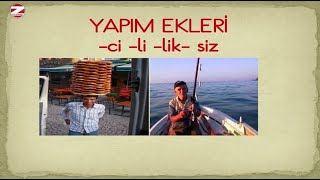 Yapım EkleriYapım eki almış kelimeler [upl. by Lorita]