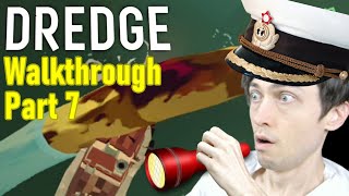 Dredge walkthrough lets play  part 7 starlight pontoon HERE WE COME researcher quest and monster [upl. by Eniamrahs]