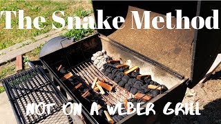 How To Use Snake Method BBQ on a Brinkmann Smoke and Grill [upl. by Faulkner]