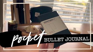 2023 Minimal Pocket Bullet Journal Setup  A6 Leuchtturm1917 [upl. by Bertold]