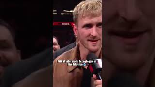 Logan Paul disrespects Mike Tyson after fight 😱 boxing loganpaul miketyson [upl. by Iphlgenia]