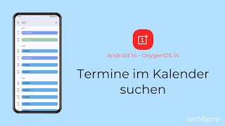 Termine im Kalender suchen  OnePlus Android 14  OxygenOS 14 [upl. by Eelnyl]