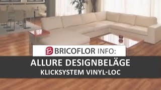 BRICOFLOR Info der Designboden Allure VinylLoc mit KlickSystem [upl. by Esahc]