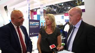 Nick du Rocher and Stephanie Parker of AIG talk Airmic2018 [upl. by Ayrotal966]