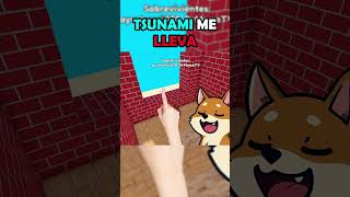 Roblox TSUNAMi me LLEVA drmeme humor memes escapar roblox [upl. by Ttergram]