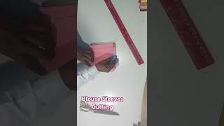 Blouse Sleeves Cutting । Sleeve design । Shorts shortsvideo blouse trending [upl. by Noelopan]