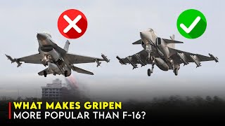 JAS 39 Gripen vs F16 Can It Overtake the F16s Global Dominance [upl. by Ahsenet]