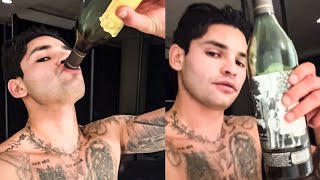 Ryan Garcia DRUNK Training for Devin Haney DOWNS Bottle of WINE by himself in CAMP amp goes on RANT [upl. by Amathiste129]