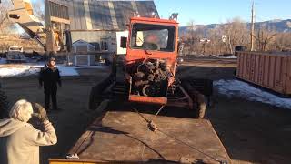 Loading the Snowcat was a small challenge on this trailer [upl. by Ash28]