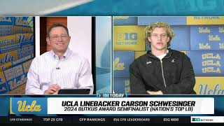 Carson Schwesinger Interview on B1G Today Nov 14 2024 [upl. by Klinger]