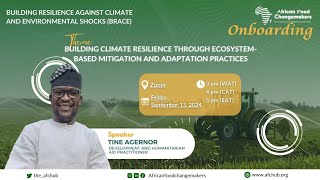 Building Climate Resilience through ecosystembased mitigation and adaptation practices [upl. by Tara435]