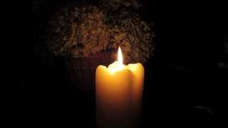 Beautiful soft burning candle ● 3 hours ● in HD [upl. by Goldstein]