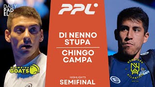 SEMIFINAL  Di NennoStupa VS ChingottoCampa  Padel Pro League  New York  Highlights [upl. by Wagstaff]