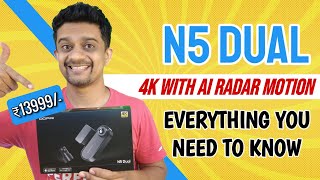 DDPAI N5 Dual 4K Dashcam REVIEW ₹13999  AI Radar Motion Detection  GPS  Built in eMMC Storage [upl. by Itak]