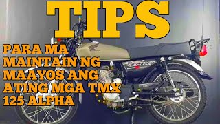 TMX 125 ALPHA BASIC MAINTINANCE TIPS [upl. by Sass]