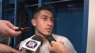 Benji Joya reacts as the Fire fall 32 to Chivas USA  POSTGAME [upl. by Yrek]