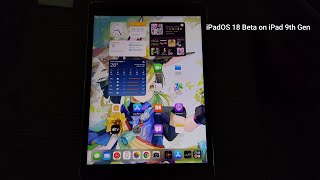 iPadOS 18 Beta on iPad 9th Gen [upl. by Lyrradal]