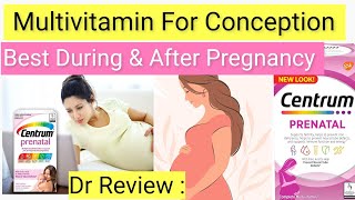 Centrum Prenatal Multivitamin Benefits Usage and Dosage Vitamin For conception during Pregnancy [upl. by Bender103]