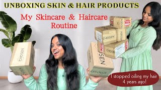 Unboxing Skin amp Hair products from Chosen store  Skincare amp haircare routine by Dr Renita Rajan [upl. by Mcnamara933]