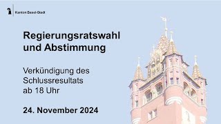 Regierungsratswahl und Abstimmung von 2024 Schlussresultat [upl. by Ias220]