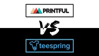 PRINTFUL vs TEESPRING Comparison of Shirt Samples  Pros amp Cons [upl. by Mich]