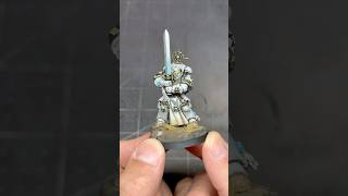 Painting A White Black Templar warhammer warhammer40k paintingwarhammer spacemarines [upl. by Ayatnohs768]