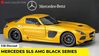 Mercedes SLS AMG Black Series 118 Diecast by Minichamps [upl. by Nnylesor]