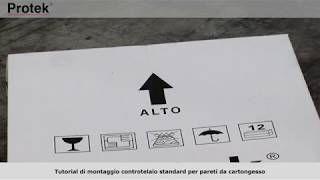 Tutorial di montaggio controtelaio standard per pareti da cartongesso [upl. by Atla]