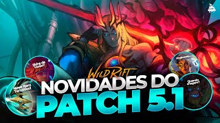 NOVO ITEM NO PATCH 51 NOVAS SKINS CAMPEÕES… DEV DIARY AMANHÃ  Wild Rift [upl. by Akenom]