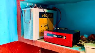 Exide Inverter VGuard Battery Full Change hone Pe Kitne Watt Bijli ⚡️ ka Use karta hai Live Test [upl. by Zima]