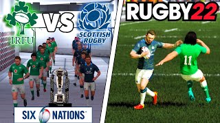 IRELAND v SCOTLAND  6 Nations 2024 Round 5  Rugby 22  Gameplay amp Commentary Legend Difficulty [upl. by Fredela]