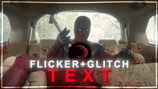 Flicker text  glitch text tutorial on alight motion Preset [upl. by Nioe]