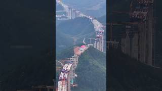 WORLDS LONGEST EXPRESS BRIDGE WAY UNDER CONSTRUCTION IN GUIZHOU bridge construction engineering [upl. by Hazel]