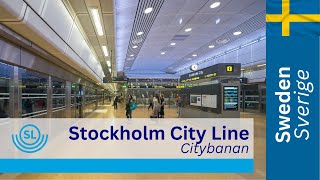 Stockholm  City Line  Citybanan [upl. by Aicinat74]