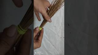 DIY Small Hand Broom Making from wooden stick best from wastetable Time viral shorts [upl. by Sordnaxela]