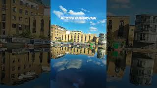 📍REGENTS CANAL reflection shortvideo virtualreality regentscanal travel shorts [upl. by Atinej]