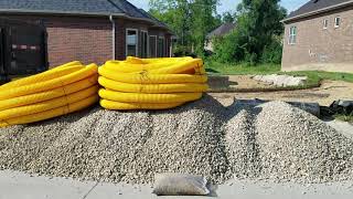 How to Build the BEST FRENCH DRAIN  The More Stone the Better the FRENCH DRAIN [upl. by Levan]