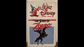 The Sign of Zorro VHS Opening Disney 1985 60FPS [upl. by Lehcem546]