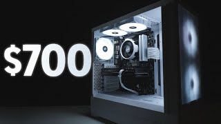 BEST 700 Gaming PC Build Tutorial w Benchmarks [upl. by Enilarak]