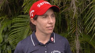 Carlota Ciganda Sits One Back After Second Round 66 at the 2020 Gainbridge LPGA at Boca Rio [upl. by Eidas866]