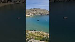 Lindos Bay Rhodes Greece🌞 [upl. by Higley914]